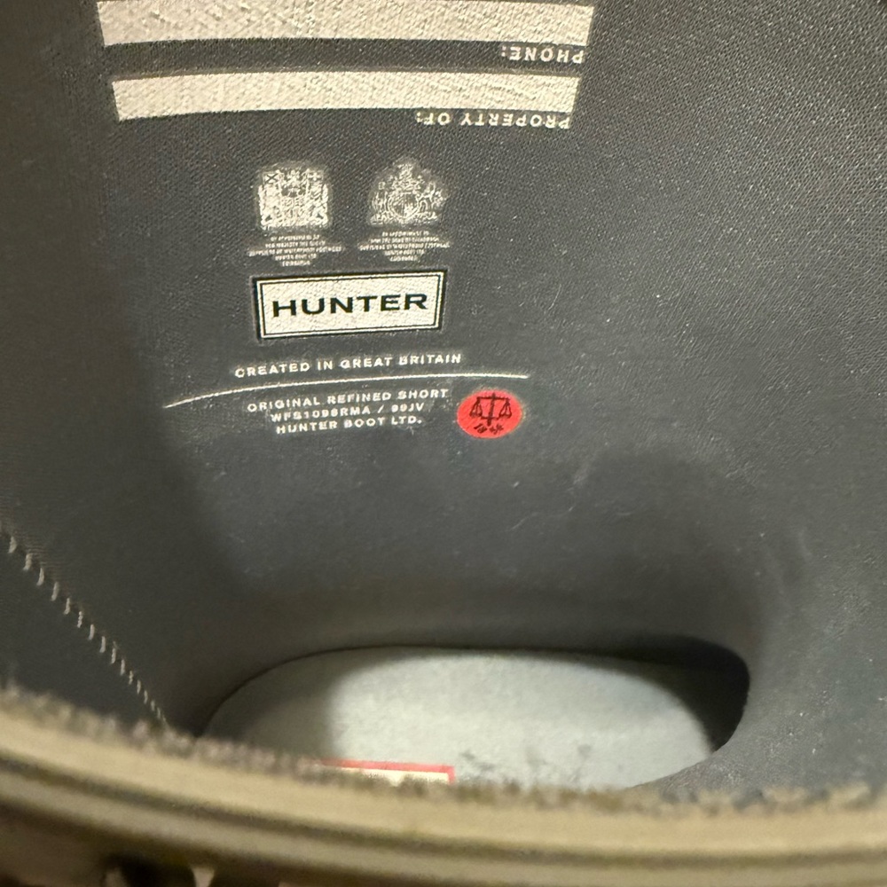 Hunter Sage Green Rubber Boots View 4